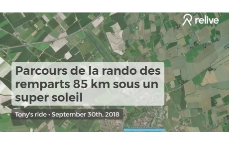 Découverte du parcours du 85kms Route de la Rando des Remparts   