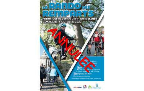 Annulation de La Rando des Remparts 2020